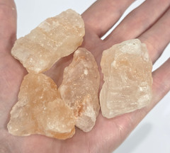 Himalayan Pink Rock Salt Chunks Healing Pretty Home Decor Accent 4.5 oz Lot of 4