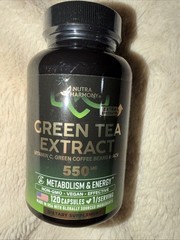 Green Tea Extract by Nutra Harmony 120 Caps Exp 4/27 Metabolism & Energy NEW