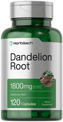 Dandelion Root Capsules 1800mg | 120 Count | Non-GMO, Gluten Free | by Horbaach