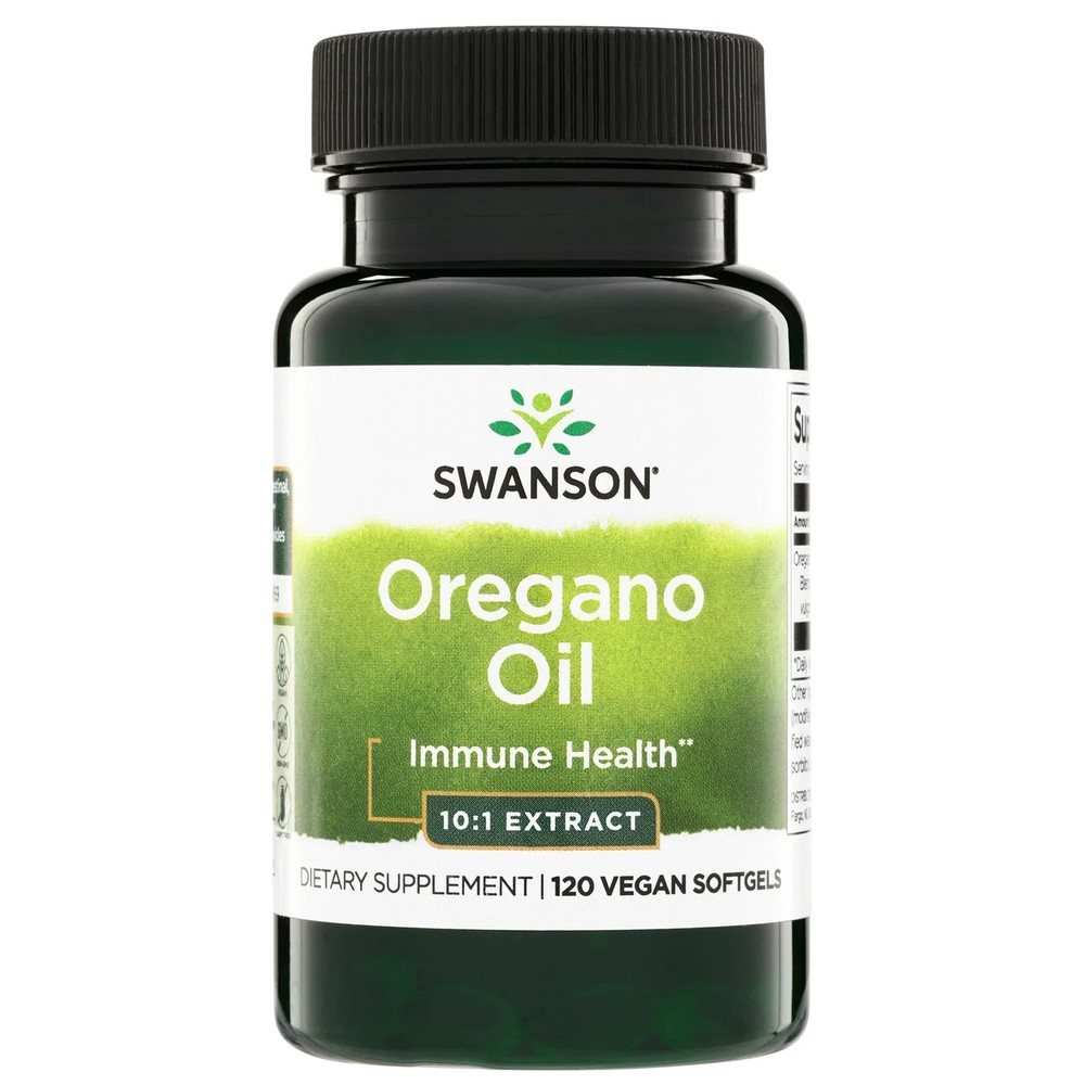 Swanson Oregano Oil 10:1 Extract Digestive and 120 Count (Pack of 1)