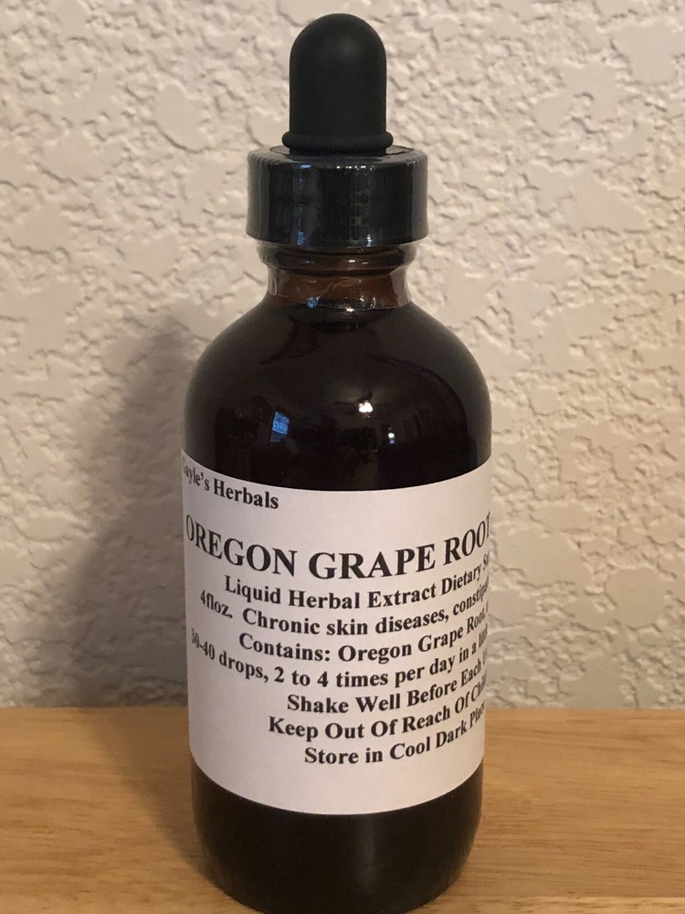 Oregon Grape Root (Berberis) Organic Non-GMO Herbal Tincture 4 floz