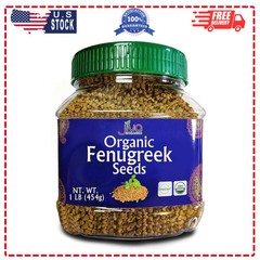 Jiva Organics Organic Whole Fenugreek Seeds 1 lb Methi Seed for Cooking Sprou…