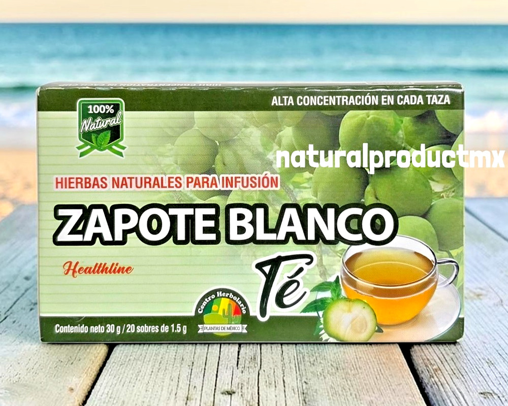 Te Zapote Blanco 20 Tea bags White Zapote Support Blood Pressure Reducer Support
