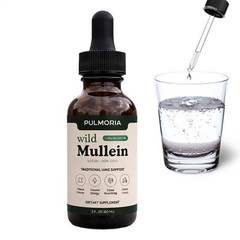 Pulmoria Wild Mullein Cleanse Drops 60ml pure Herbal Extract For Lung Cleanse