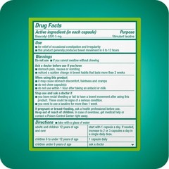 Dulcolax Stimulant Laxative Liquid Gels, Predictable & Effective 20 Count