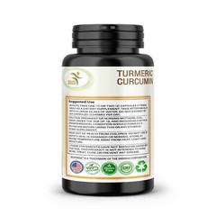 Organic Turmeric Curcumin with Black Pepper BioPerine 95% 15,050mg 120 caps