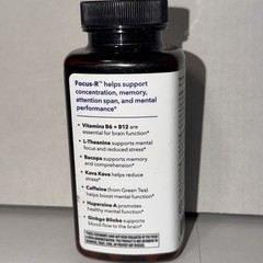 Life Seasons Focus R Concentration Support Herbal Caffeine 60 Caps, Exp 12/26 FS