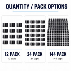 Bottle Caps Replacement Lids – Plastic Screw Caps, Choose Size & Multi-Pack