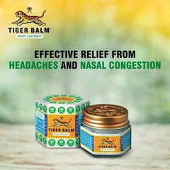 12 X Tiger Balm White | Stuffy Nose & Headache Relief | 9ml Each | Exp: 03/2028