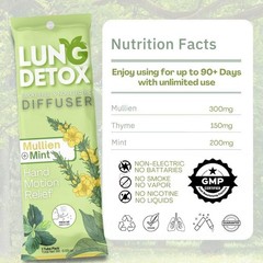 Mullein Herbal Chewable Breather Diffuser for Lung Cleanse & Focus Support