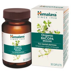 Himalaya Organic Bacopa (Brahmi) Pack of 30 Ayurvedic Herbal Brain & Memory Caps