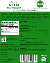 Neem Leaf Powder (Azadirachta Indica),Certified USDA Organic, Pure,Raw 4,8,16 oz