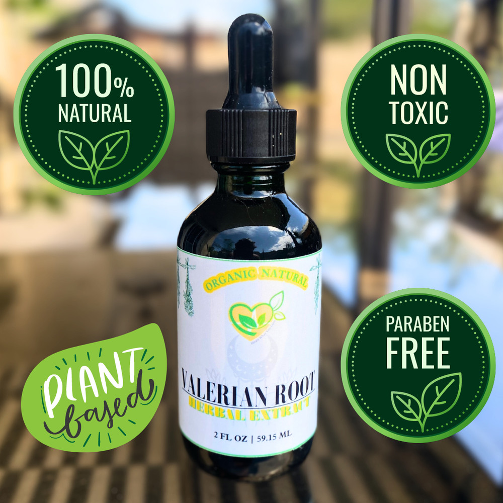 Valerian Root Non-Alcohol Extract Tincture Liquid Drop Insomnia Anxiety Aid 2 oz