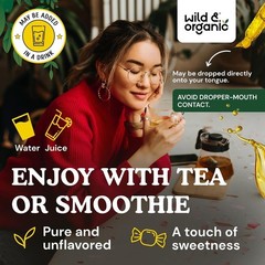 Wild & Organic Mullein Drops for Lungs – Alcohol Free Herbal Supplement