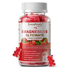 Magnesium Glycinate Gummies 400mg Improve Sleep Promotes Cognition & Focus 60pcs