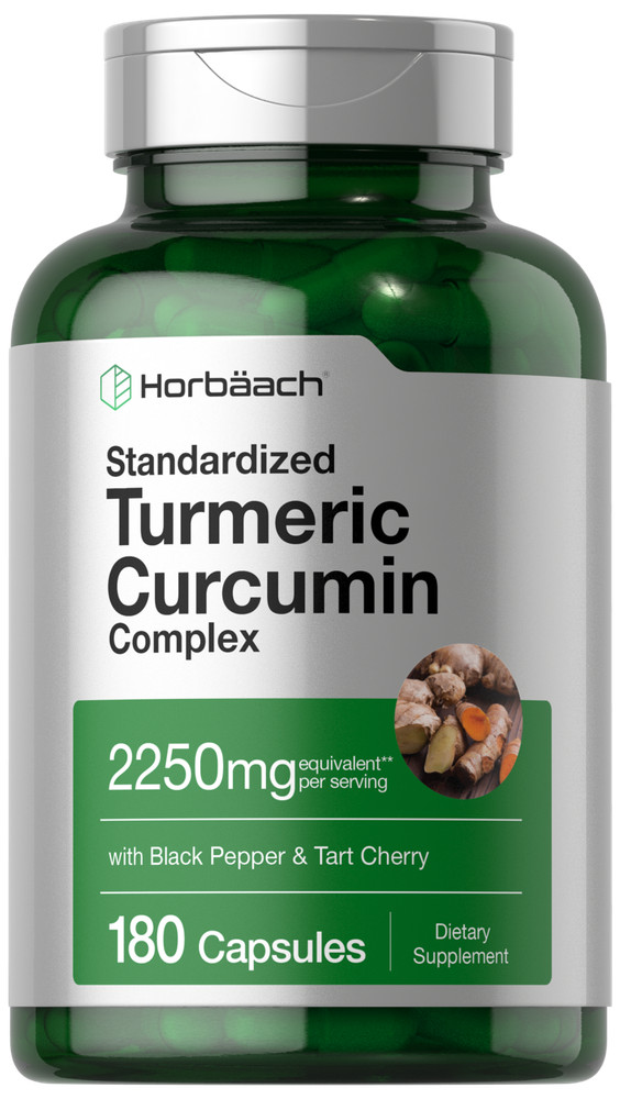 Turmeric Curcumin with Black Pepper & Tart Cherry | 180 Count | by Horbaach