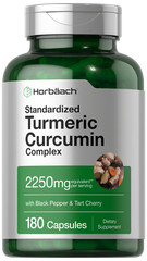 Turmeric Curcumin with Black Pepper & Tart Cherry | 180 Count | by Horbaach