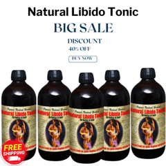 Natural Libido Tonic – Boost Your Energy and Vitality – 16oz – Pack of 5