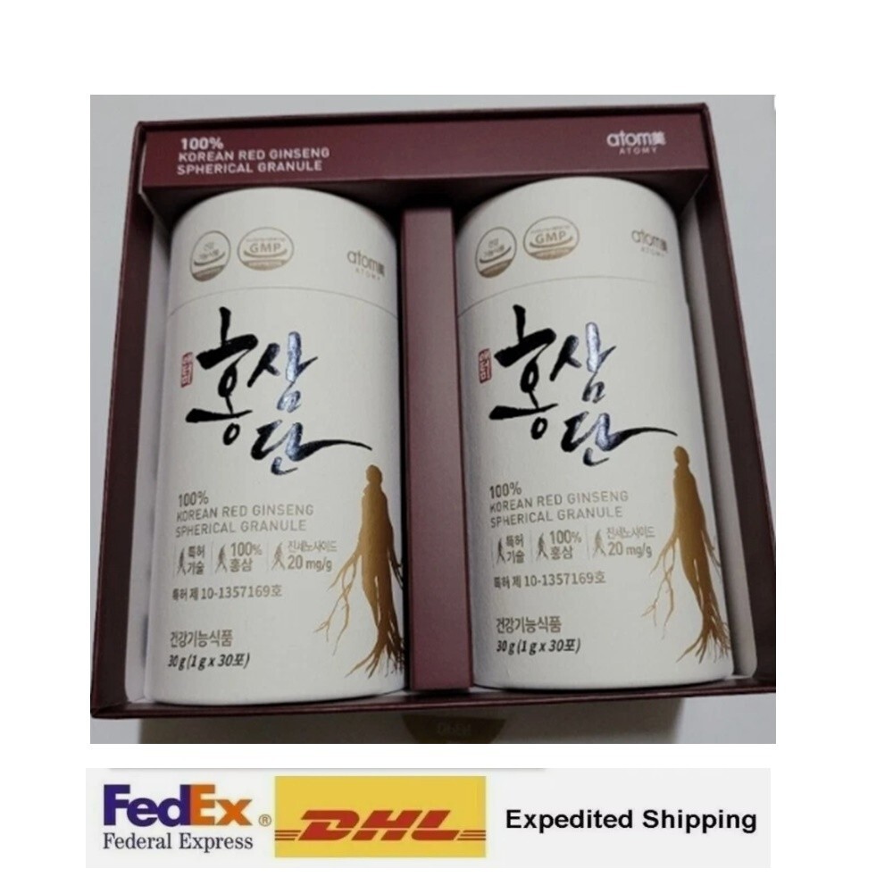 ATOMY Hongsamdan Korean Red Ginseng 60pcs Spherical Granule Ginseng Saponins
