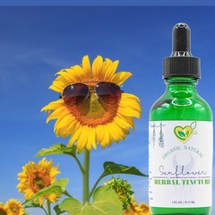 Sunflower Petals Tincture Natural Organic Mega Liquid Herb Drops Mood 2 oz