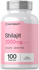 Asphaltum Capsules 2000mg | 100 Count | Non GMO, Gluten Free | By Horbaach