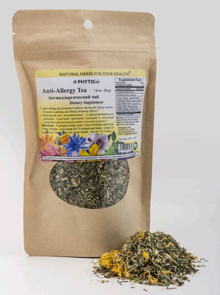 Anti-Allergy Tea 1.8 oz. Herbal Blend for Seasonal Allergy. Allergy Relief Supp