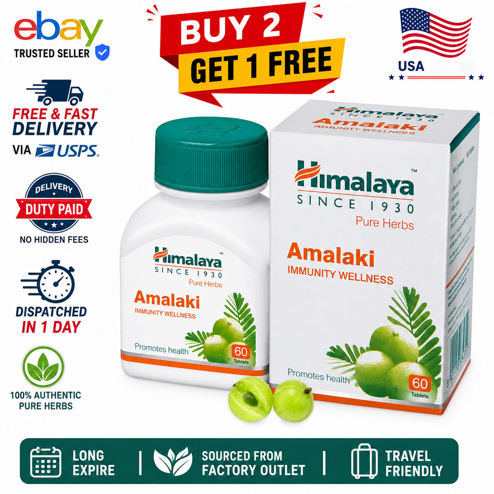 AMALAKI HIMALAYA 60 Tabs Herbal IMMUNITY SUPPLIMENT Buy 2 Get 1 Fast USA Ship