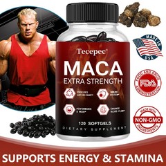 MACA extract – 120 Capsules – Extra Strong with 6000mg – Vegan & High Dosage
