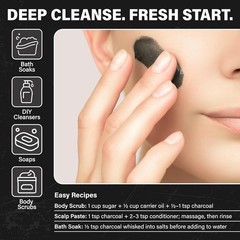 100% Pure Food Grade Activated Charcoal Powder 4 oz – Multi-Use Detox Solution