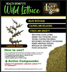 Wild Lettuce Extract (Lactuca Virosa) Organic Herb Liquid Extract