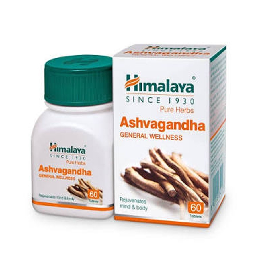 Himalaya Ashwagandha General Wellness 60 Tabs Free Ship