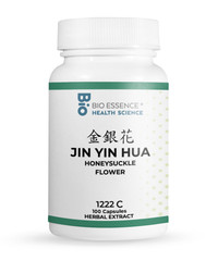 1222C Jin Yin Hua, Honeysuckle Flower (Raw) , 100 Capsules/bottle, 2 Bottles
