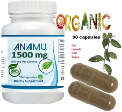 Anamu Petiveria Immune Support 180 capsules 1500mg 2 Anamu 100% Organically grow