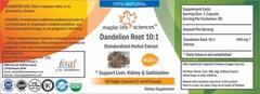 Dandelion Root 10:1 Extract Capsules Pure & High Quality