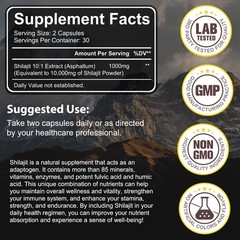 Pure 100% Himalayan Shilajit Soft Resin Organic Extremely Potent Fulvic Acid