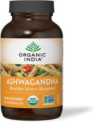 Organic India Ashwagandha Capsules – Organic Ashwagandha Supplement – Vegan Ashw
