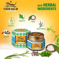 12 X Tiger Balm White | Stuffy Nose & Headache Relief | 9ml Each | Exp: 03/2028