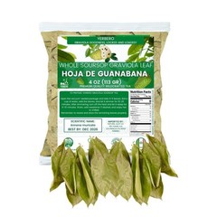 Whole Dried Graviola Soursop Leaves 4 oz – Exotic Natural Tea for Relaxation