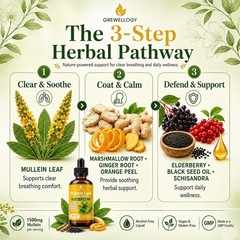 Rapid Absorption Mullein Leaf Drops for Healthier Breathing – 1500mg, 2 Fl Oz