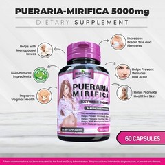 Max Strength Pueraria Mirifica 5000mg – Breast and Butt Booster Bust Enlargement