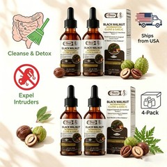 Wormwood Black Walnut Clove Liquid Extract – Parasite Cleanse & Gut Support
