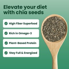 Chia Seeds | High Fiber Supplement, GLP1 Support, PlantBased Protein with Ome…