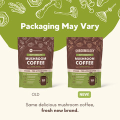 Instant Mushroom Coffee with Chaga Superfood Mushroom and Prebiotics, Probiotics