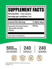 BulkSupplements Boswellia Serrata Extract 240 Capsules – 1000 mg Per Serving