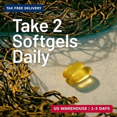 Extra-Strength Omega 3 Fish Oil Supplement 1000mg per Serving Vitamin E Support