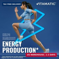 Vitamatic Vitamin B12 5000 mcg – 60 Fast Dissolve Tablets Berry Flavor – Support