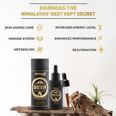 Pure Himalayan 50 ML Shilajit Platinum Fresh, Organic Immunity Shield