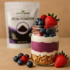 Organic ACAI Freeze Dried Fruit Powder Energy VITAMIN C Antioxidants 4oz
