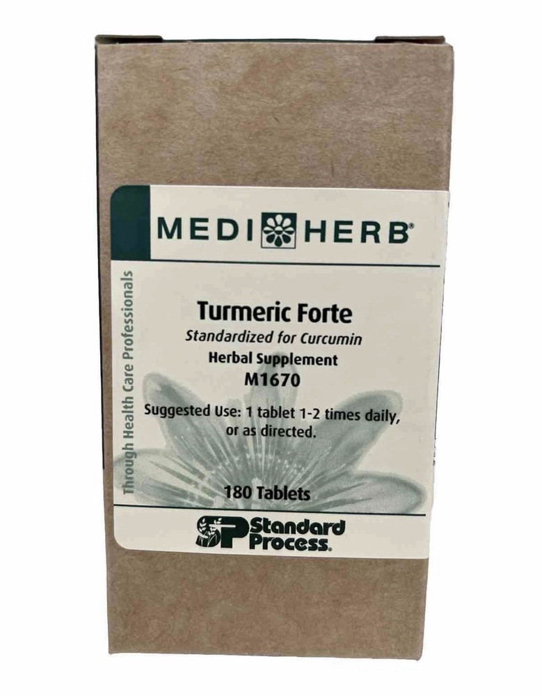MediHerb Turmeric Forte Tablets Standardized for Curcumin 180ct M1670