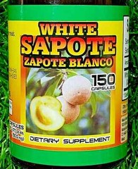 2 Bottles Zapote Blanco White Zapote 300 Capsules Support Blood Pressure Support